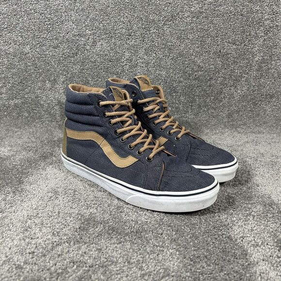 Vans Sk8-Hi Reissue Denim C&L Women’s Sz 10 Mens 8.5 Brown Blue Skateboard Shoes main image 6
